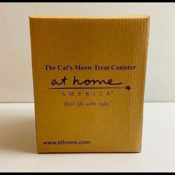 Brand New Glass Cat Treat Canister - Picture 4 of 5